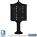 Regency Decorative Cluster Box Unit, Tall, 12 A Size Doors, Type II, Black, USPS Access