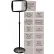 MasterVision Rectangular Dry-Erase Sign Stand with Inserts, 15" X 10.6", Black