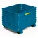 Steel King® Stackable Steel Container, 34"L x 42"W x 29"H, 4000 lb. Capacity, Precaution Blue