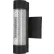 Sunlite® LED Cylindrical Up & Down Wall Sconce, 10W, 600 Lumens, 80 CRI, 12" Size, Black