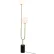 Ambiate Inversione Modern U-Shaped Floor Lamp, E26 Base, 40W, Black/Gold