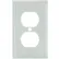 Sunlite® Duplex Switch Cover Plate, 1-Gang, White, Pack of 12