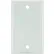 Sunlite® Blank Switch & Receptacle Plate, 1-Gang, White, Pack of 12