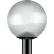Sunlite® Round Decorative Outdoor Fixture, 100W, 12" Dia., Clear Globe/Black Base