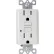 Sunlite® E542 GFCI Duplex Outlet, Double Pole, 15A, 120V AC, White, Pack of 3