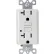 Sunlite® E545 GFCI Duplex Outlet, Double Pole, 20A, 120V AC, White, Pack of 3