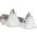 Sunlite® Modern Incandescent Bell Shaped Vanity Light Fixture, 100W, 17"L, Brushed Nickel