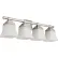 Sunlite® Modern Square Bell Shaped Vanity Light Fixture, 100W, 25-5/8"L, Brushed Nickel