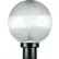 Sunlite® Round Decorative Outdoor Fixture, 100W, 10" Dia., Clear Globe/Black Base