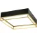 Sunlite® LED Double Square Decorative Light Fixture, 20W, 30/40/50K, 120V, 13"L, Black/Gold