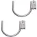 Snap-Loc® E-Track Multi Purpose J-Hook, 4" Hanger, Pack of 2