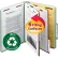 Smead® Pressboard Classification Folders, Letter, Six-Section, Bright Red, 10/Box