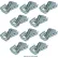Snap-Loc® E-Track Tie Down Hook-Ring Adapter For Hook-Straps, Rope & Cable, Pack of 10