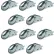 Snap-Loc® E-Track Tie Down Multi Purpose O-Ring For Hook-Straps, Rope & Cable, Pack of 10