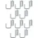 Snap-Loc® E-Track Multi Purpose J-Hook, 2" Hanger, Pack of 10