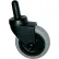 Rubbermaid Commercial® 3" Plastic Caster Gray Tread Metal Axle - FG7570L20000