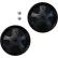 Rubbermaid® 8" Wheel Kit With Push Caps, Black - FG9W27M10000