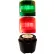 Springer Controls / Texelco LA-TCL92SF52 70mm Complete Light Stack, 120V LED, BLK Term, G-R