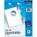 Avery WorkSaver Big Tab Insertable Tab Divider, Blank, 8.5"x11", 8 Tabs, White/Multicolor