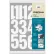 Chartpak® Vinyl Numbers, 4"H, White