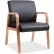 Lorell® Guest Chair - Bonded Leather - Black