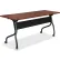 Lorell Mobile 72" Flip Top Training Table - Cherry/Black
