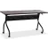 Lorell Mobile 60" Flip Top Training Table - Espresso/Black
