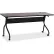 Lorell Mobile 72" Flip Top Training Table - Espresso/Black