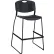 Lorell® Heavy-Duty Bistro Stacking Chairs - Black - Set of 2