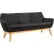 Lorell® Upholstered Fabric Sofa - Black - Quintessence Collection