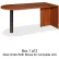 Lorell® Peninsula Desk Without Post - 66"W x 30"D x 29-1/2"H - Cherry - Essentials Series