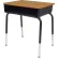 Lorell Book Box Student Desks, Medium Oak - 2/Carton