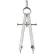 Staedtler® Comfort Compass, w/ Spare Lead, 3-1/4"x1/2"x7-1/2", Nickel
