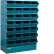 Stackbin® Steel Hopper Stack Bin, 32 Compartment Sectional Unit, 37"W x 15"D x 58-1/2"H, Blue