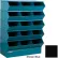Stackbin® Steel Hopper Stack Bin, 15 Compartment Sectional Unit, 37"W x 20"D x 53-1/2"H, Black