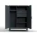 Strong Hold® Heavy Duty Uniform Cabinet w/4 Shelves, 36"W x 24"D x 78"H, Dark Gray