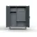 Strong Hold® Heavy Duty Uniform Cabinet w/2 Shelves, Pegboard, 48"W x 24"D x 66"H, Dark Gray