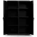 Stronghold Heavy Duty Double Shift Cabinet, 6 Shelves, 18 Gauge, 48"W x 24"D x 72"H, Black