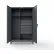 Strong Hold® Extreme Duty Uniform Cabinet w/ 3 Shelves, 48"W x 24"D x 78"H, Dark Gray