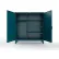 Strong Hold® Extreme Duty Uniform Cabinet w/ 4 Shelves, 60"W x 24"D x 66"H, Blue