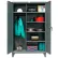 Stronghold Heavy Duty SS Combination Storage Cabinet, 12 Gauge, 60"W x 24"D x 66"H, Gray