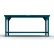Strong Hold® Extreme Duty Shop Table with 1 Shelf, Steel Square Edge, 30"W x 24"D x 34"H, Blue