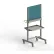 Treston High M36 Multi-Cart w/ 2 Panels & 2 Bin Rails, 37-1/8"W x 29-15/16"D x 70-1/2"H, Gray/Blue