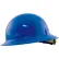 Jackson Safety Blockhead Full Brim Hard Hat, Non-Vented, 8-Pt. Ratchet Suspension, Blue - Pkg Qty 10