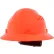 Jackson Safety Advantage Full Brim Hard Hat, Vented, 4-Pt. Ratchet Suspension, Orange