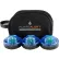 FlareAlert Pro Battery Powered LED Emergency 3 Beacon Kit, Blue, B3-FP-B