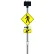 Tapco® RRFB Light, Solar Radio, Top, Amber, H/T Pole, 30"Wx 30"H,Black/Hi-Vis Safety Yellow