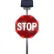 LegendViz® STOP BlinkerSign with 8 Red Perimeter Flashing LED's, 36"W x 6"D x 36"H, White/Red