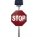 LegendViz® LED STOP Traffic Sign, Solar Powered, 36"W x 6"D x 36"H, White/Red