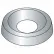 1/4" Countersunk Finishing Washer - .322/.299" I.D. - Steel - Nickel Plated - Grade 2 - 100 Pk